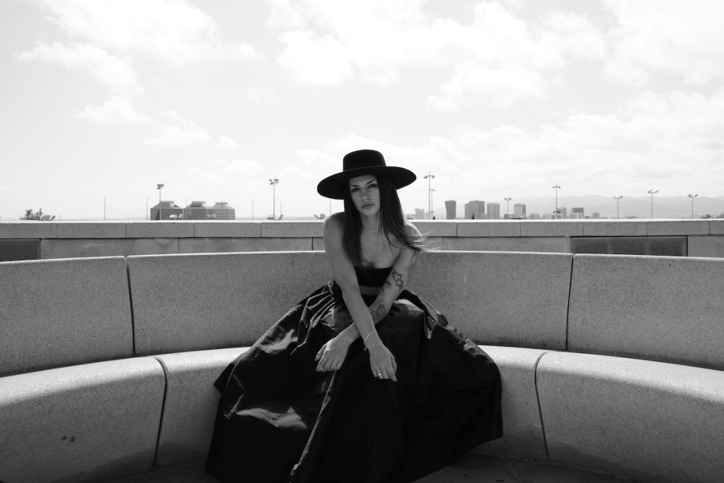 Black and white Fashion architecture photoshoot editorial Traditional Spanish Cordobes hat Lupe Giraldo Barcelona Sebastien franca