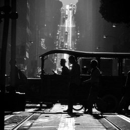 Black and white street photography San Francisco