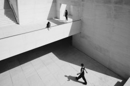 Black and white photography fashion editorial design shadow architecture Barcelona