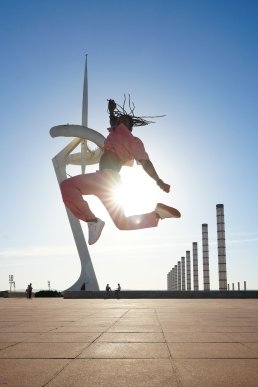 Fine art photography dancer architecture barcelona