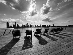 Black and white Manhattan shadow