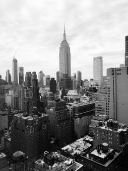 Black and white fine art architectural photography New York skyline