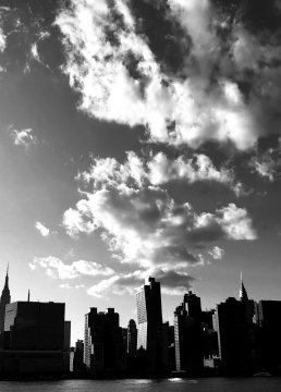 Black and white photography skyline landscape Manhattan New York