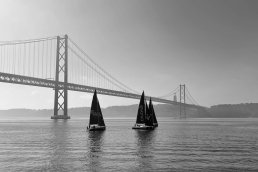 black and white photography 25 de Abril Bridge Lisboa
