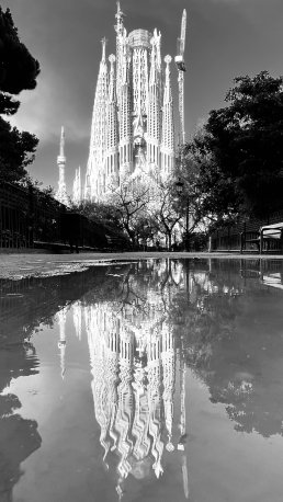 Black and white Photography Sagrada Familia Barcelona