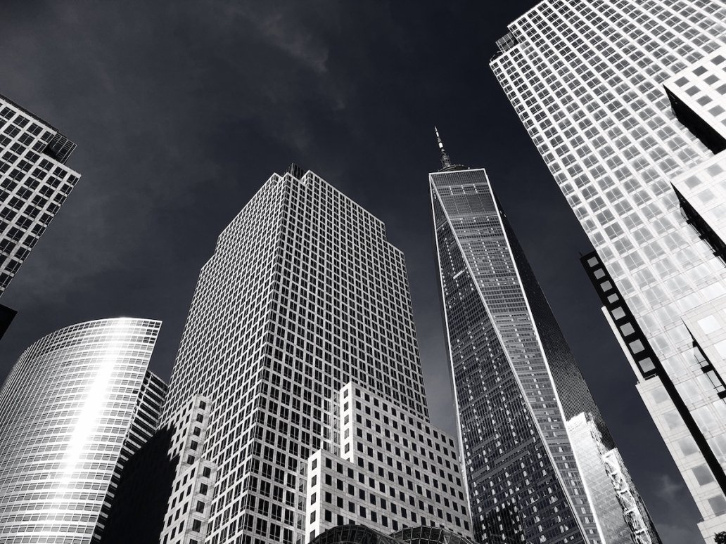 Black and white architectural photography fine art new York skyline design