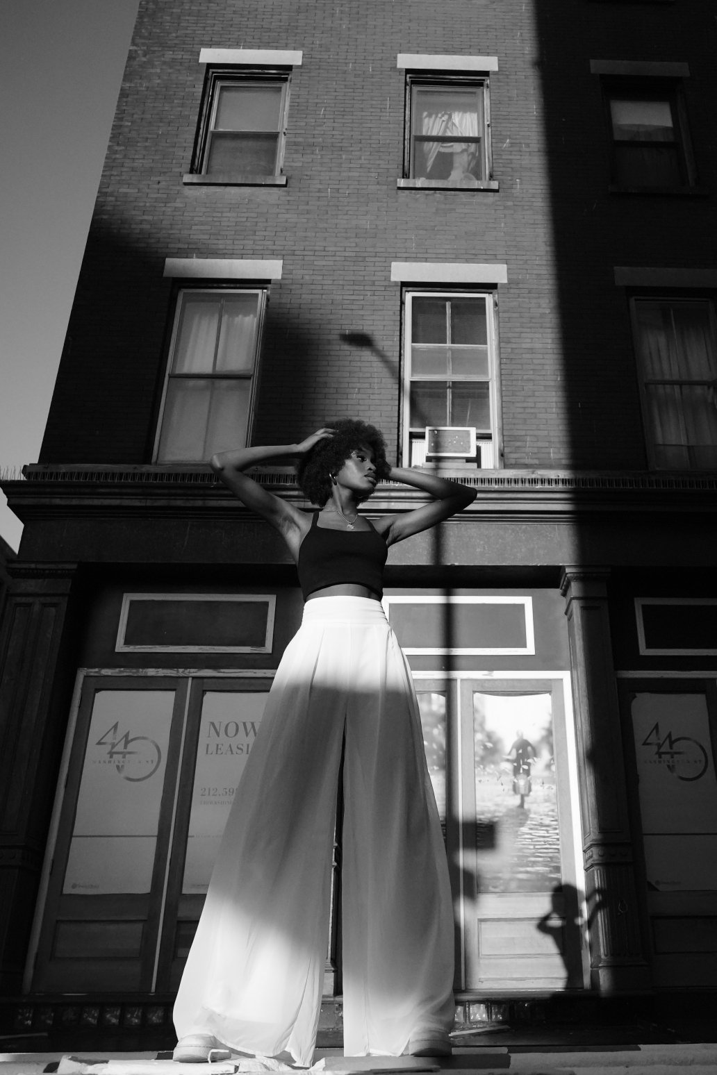 Black and white campaign-fashion new york west african girl Sebastien Franca