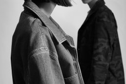 Fashion e-commerce editorial black and white photoshoot duo sebastien Franca