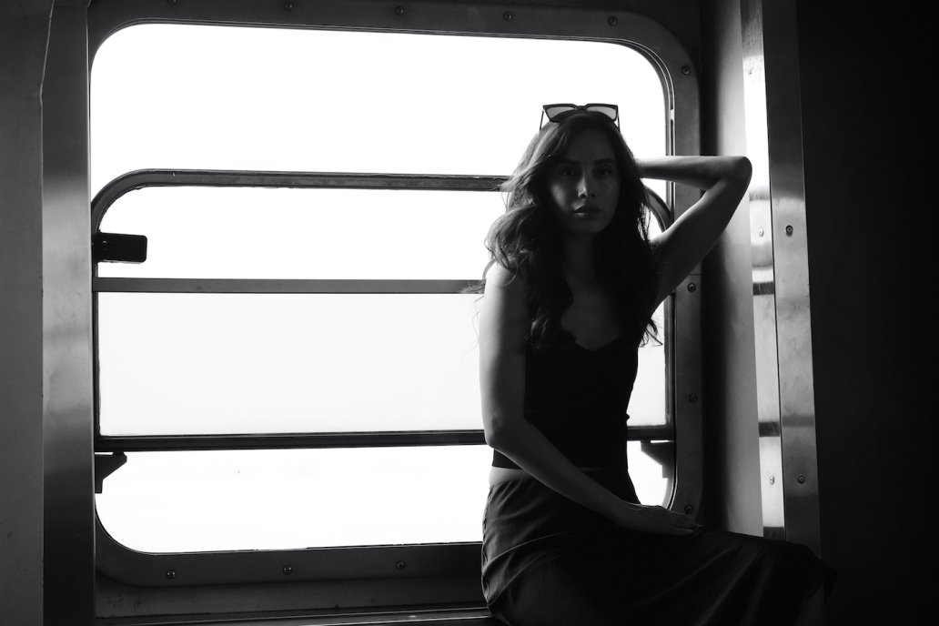 Portrait Staten Island boat New York fashion editorial Sebastien Franca