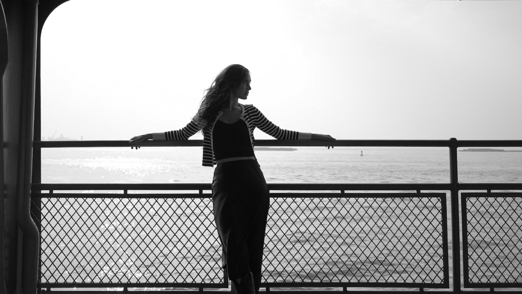 Staten Island boat New York fashion editorial photoshoot Sebastien Franca