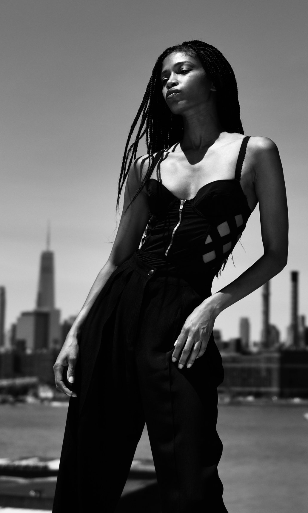 iconic black and white fashion photography Manhattan Sebastien Franca