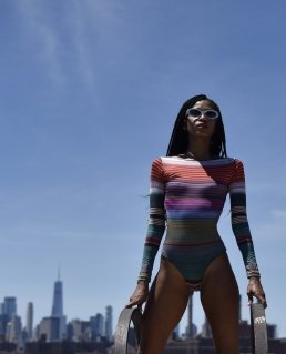 fashion photoshoot Manhattan swimsuit Sebastien Franca