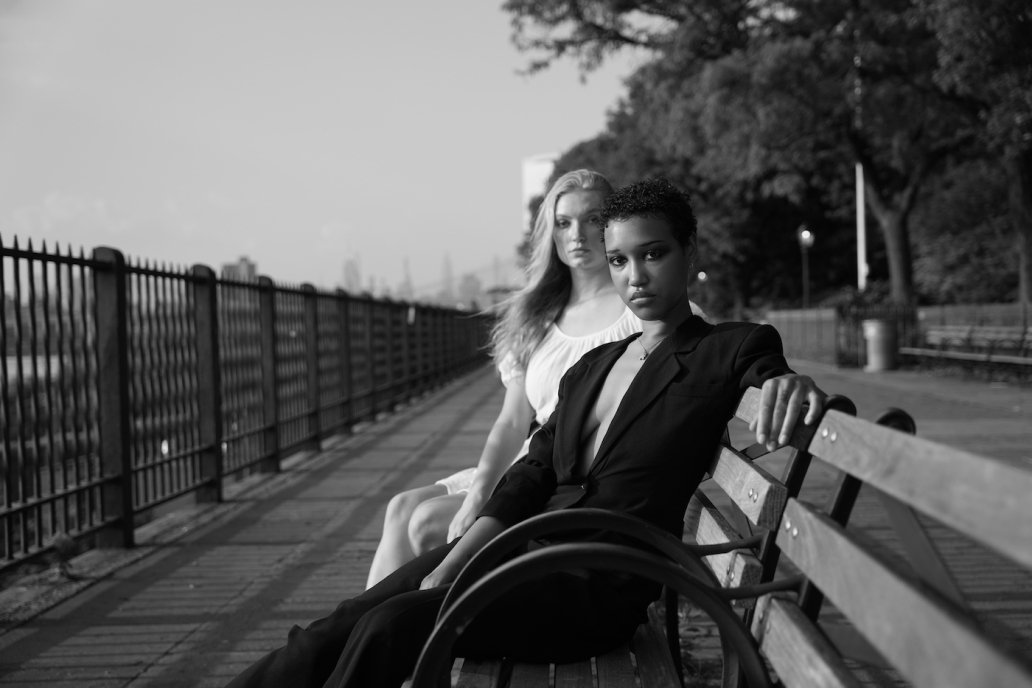 fashion editorial black and white photoshoot Manhattan skyline view sebastien franca