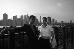 Fashion editorial black and white photograph New York Skyline Sebastien Franca Photographer