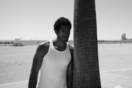 Black and white fashion architecture design photoshoot man portrait two management Barcelona sebastien Franca