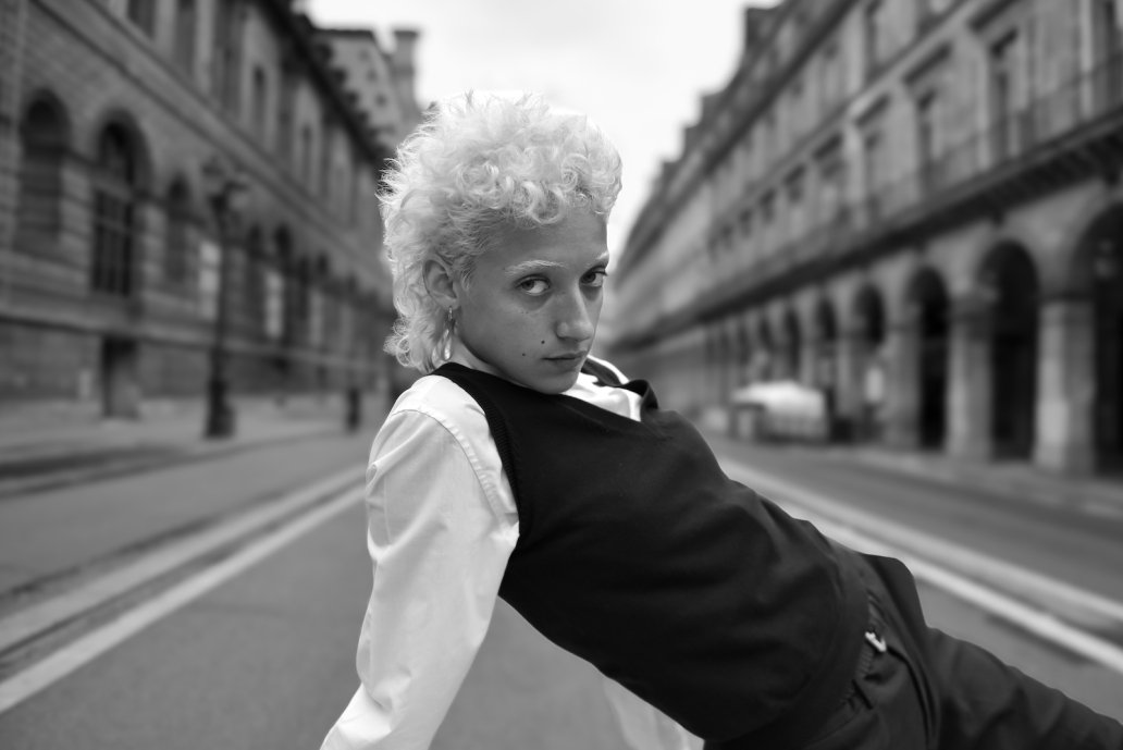 Portrait Editorial Fashion Noir et blanc PARIS Rivoli