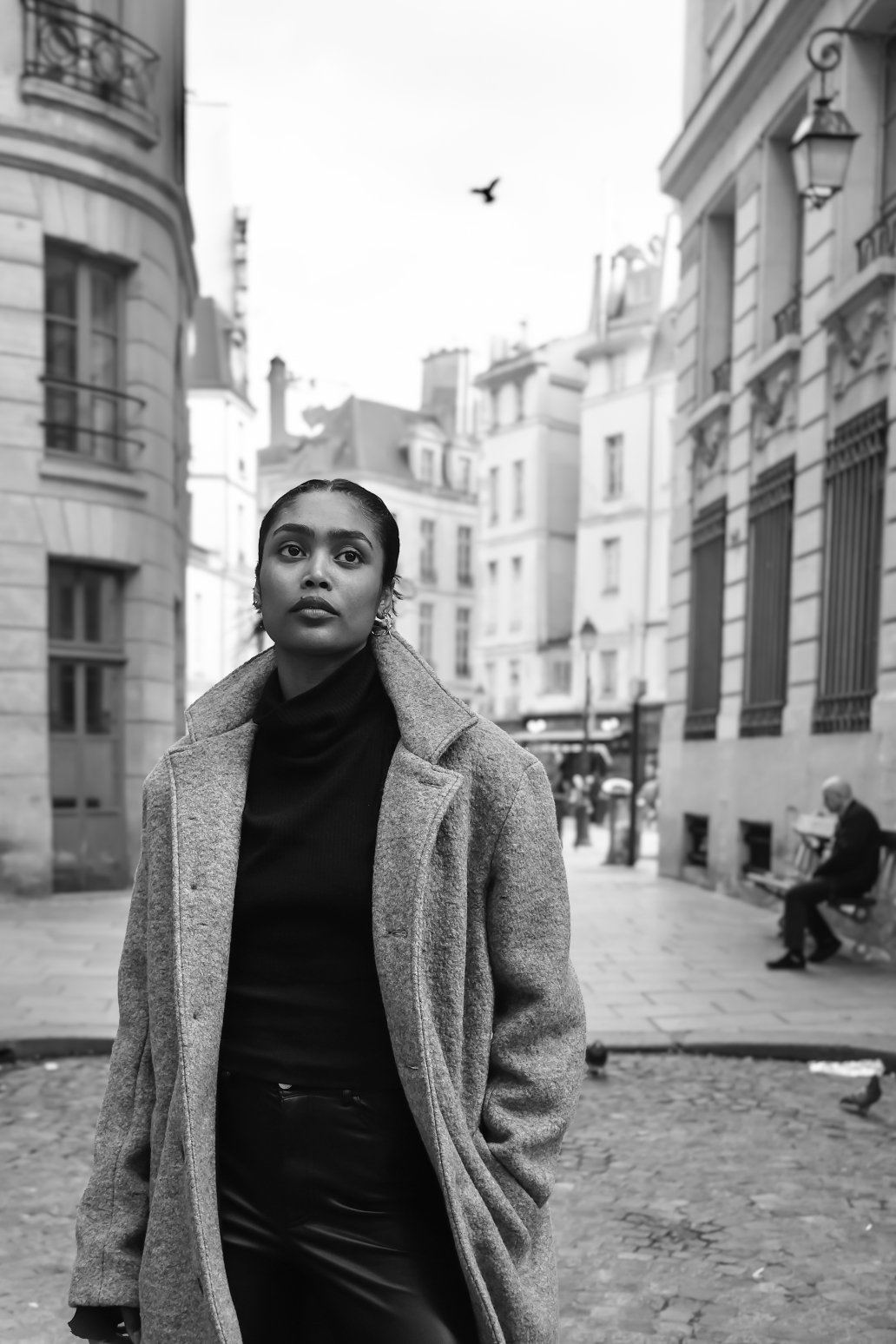 Gallerie Vivienne PARIS Black and white Fashion photoshoot Sebastien Franca