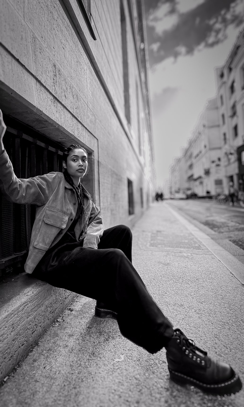 Portrait Rue Paris Editorial Fashion Sebastien Franca