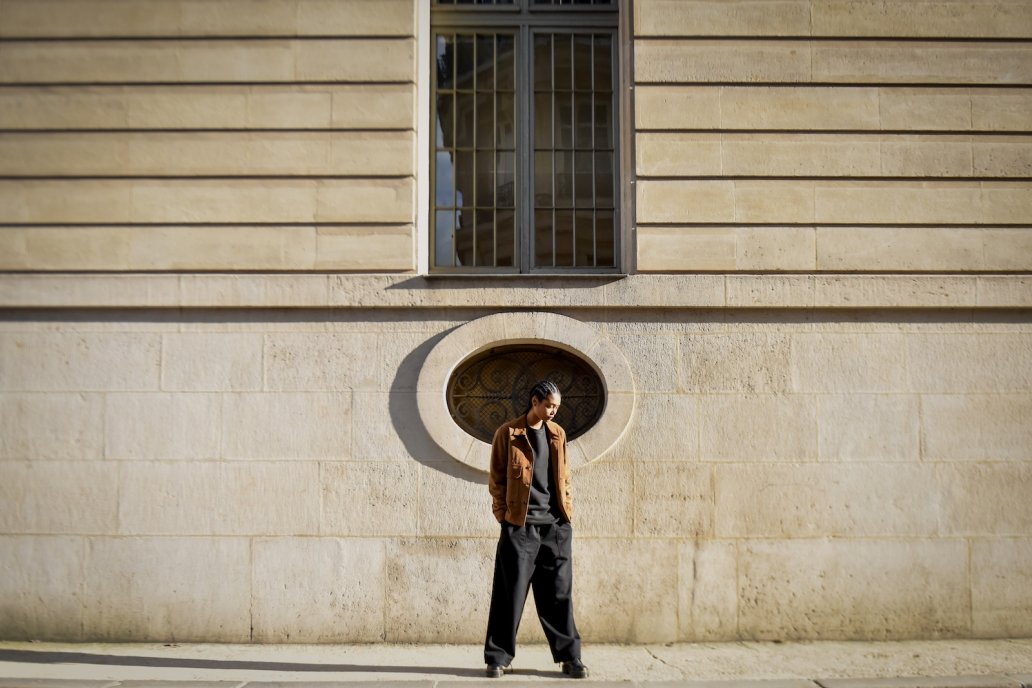 Fashion photoshoot rue Paris Sebastien Franca