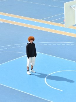 Fashion photo basketball blue series 4 album Paris Franca Factory sebastien franca