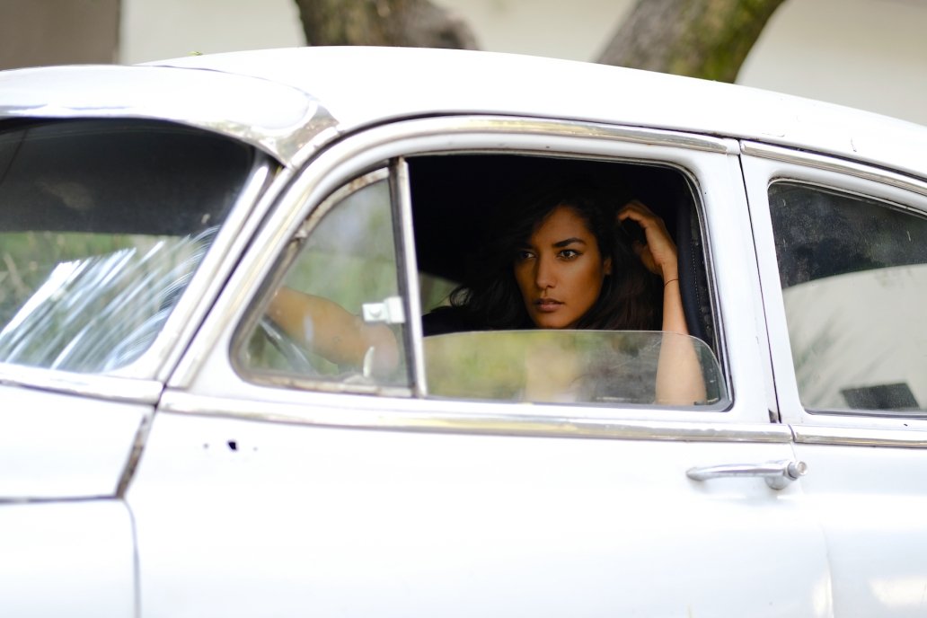 fashion glamour beautiful girl Mexico City vintage car sebastien franca