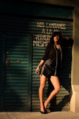 fashion glamour beautiful girl Mexico City street fashion photography sebastien franca