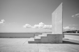 Black and white photography architecture Le Corbusier la cite radieuse Marseille architecture fine art photographer sebastien franca