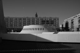 Black and white Oscar Niemeyer Photography Le Havre France Architectural Photographer Sebastien Franca Architecture Fine Art