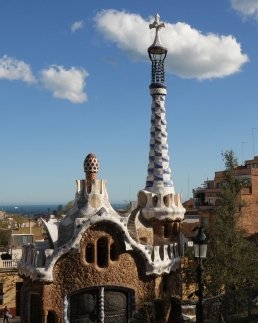 Architecture photography Park Guell Gaudi Barcelona Spain Photographer Sebastien Franca Fine Art