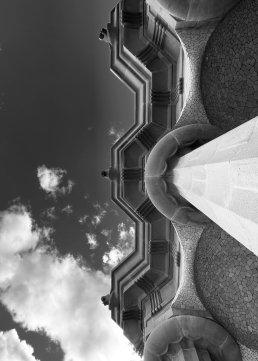 Towers and garden Park Guell Gaudi Barcelona Spain Photographer Sebastien Franca Fine Art