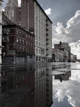 street photography canal Street New York City reflexion sebastien franca