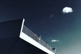 fine art photography balcony New York blue Sebastien Franca