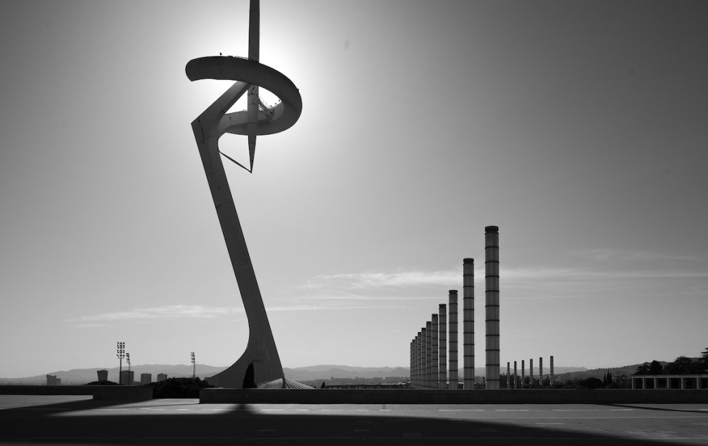 Architectural Photography Santiago Calatrava Montjuic Olympic Games Barcelona Spain Architectural Photographer Sebastien Franca Fine Art