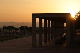 Architecture photography sunset Santiago Calatrava Montjuic Olympic Games Barcelona Spain Architectural Photographer Sebastien Franca Fine Art