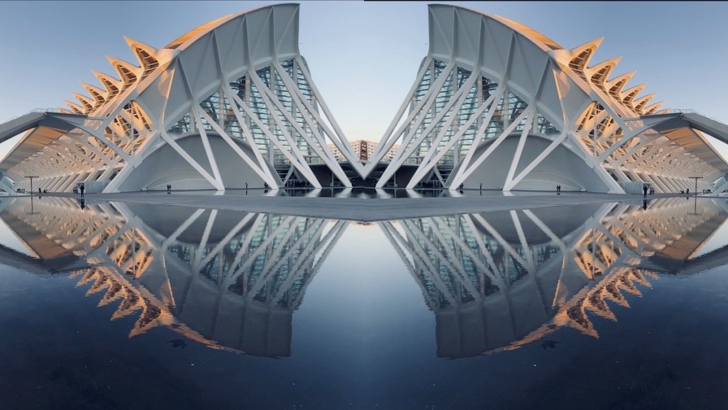 The city of arts and sciences Valencia Spain Santiago Calatrava Architectural Photographer Sebastien Franca Fine Art reflection