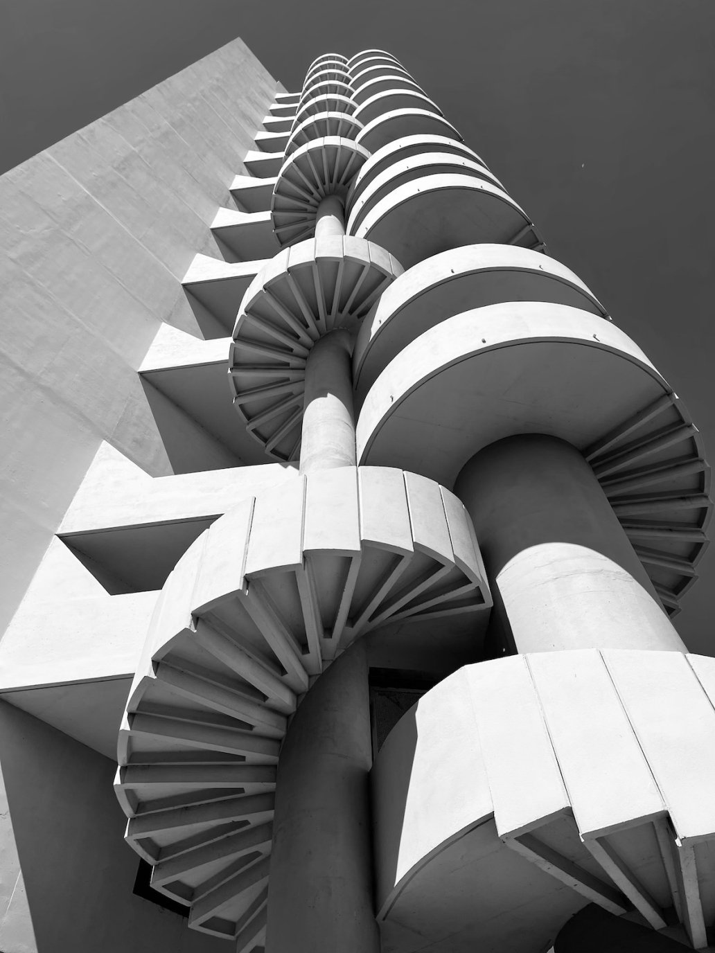Architectural Photography le Brasilia Architecture Marseille France black and white Le Corbusier Sebastien Franca Fine Art