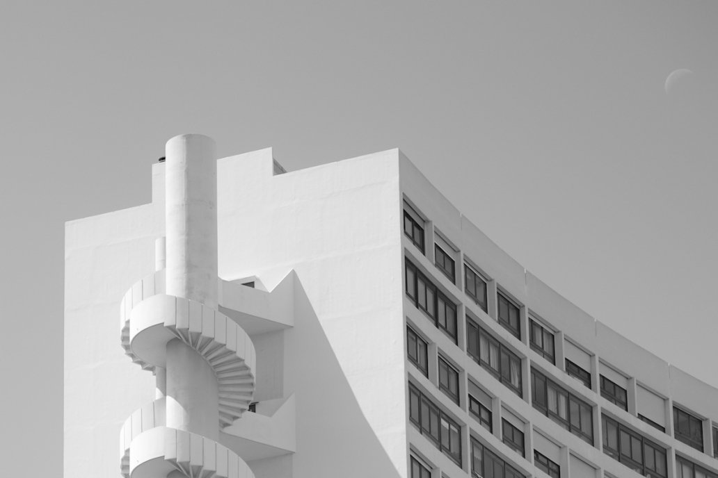 le Brasilia Architecture Marseille France black and white architecture photographs Sebastien Franca Fine Art