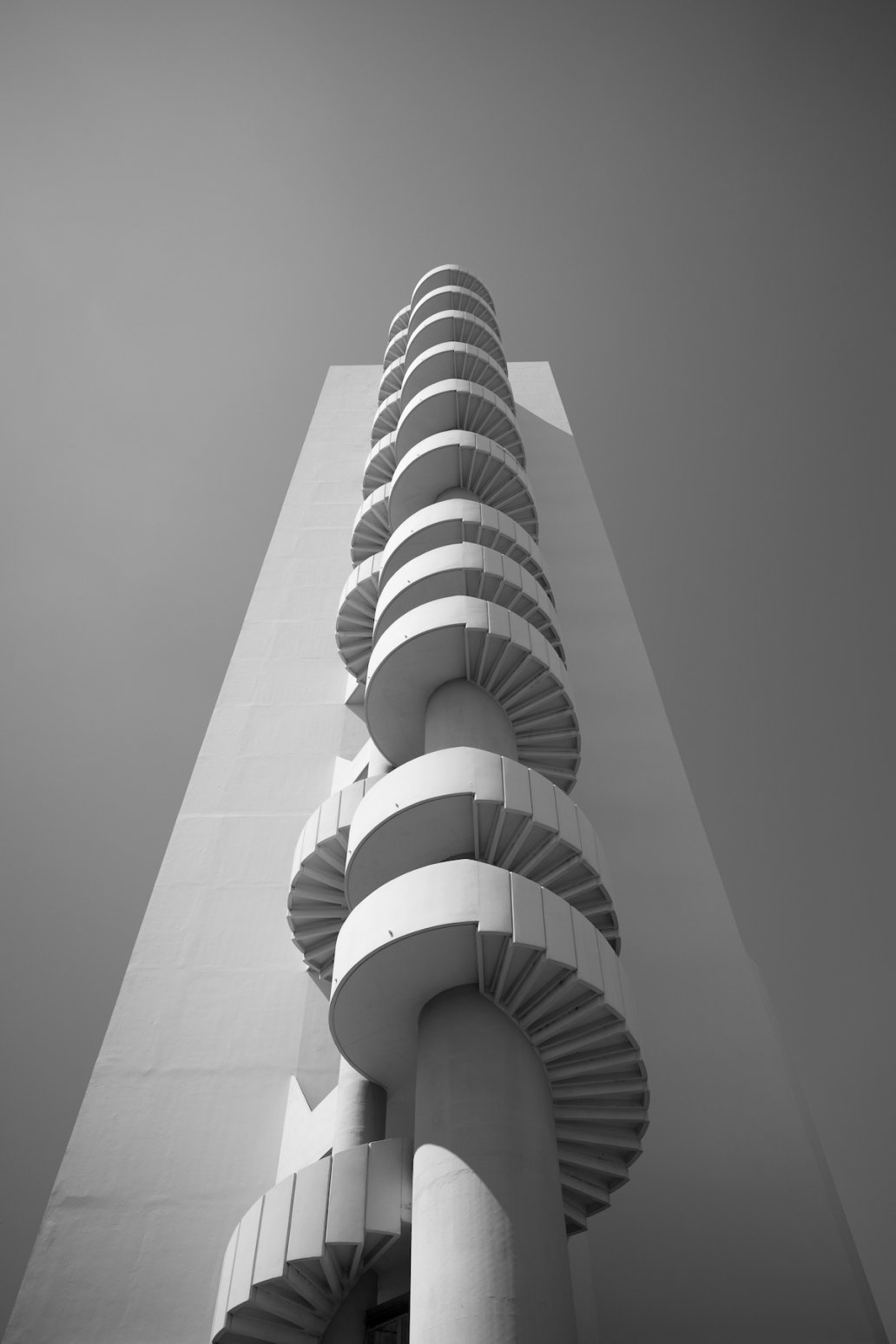 Architectural Photography le Brasilia Architecture Marseille France black and white Le Corbusier Sebastien Franca Fine Art