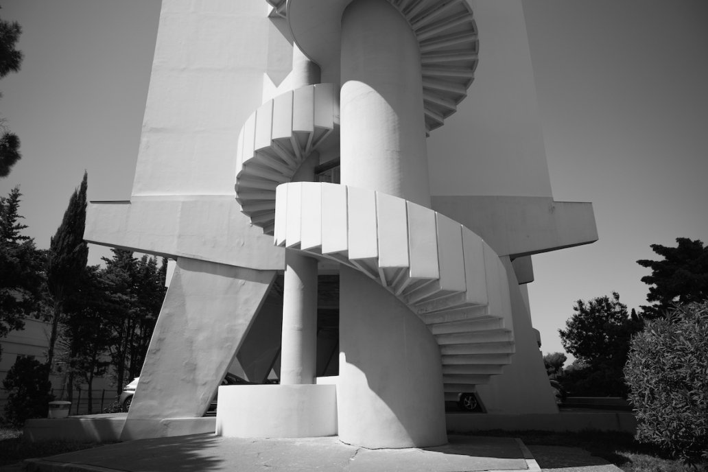 Architectural photography black and white le Brasilia Architecture Marseille France Le Corbusier Sebastien Franca Fine Art