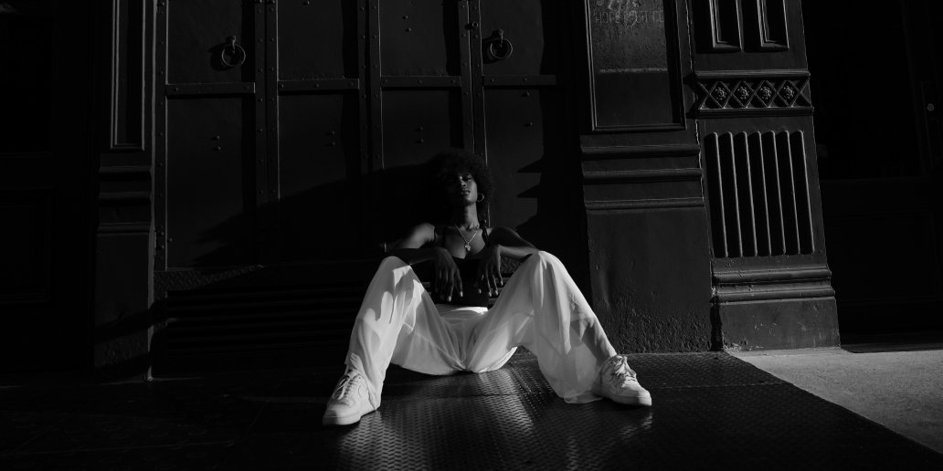 FRANCA FACTORY SEBASTIEN FRANCA BLACK AND WHITE FASHION BLACK GIRL TRIBECA NEW YORK